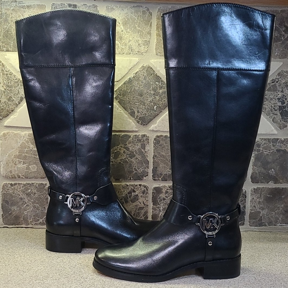 MICHAEL KORS BOOTS SIZE 5.5 BLACK - Picture 2 of 16